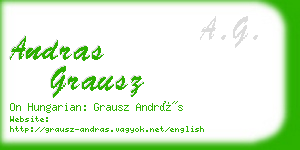 andras grausz business card